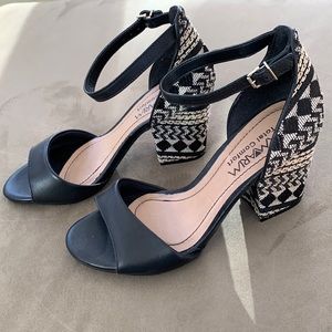 New ankle-strap sandals with great pattern at back/heel. Unworn, no box.
